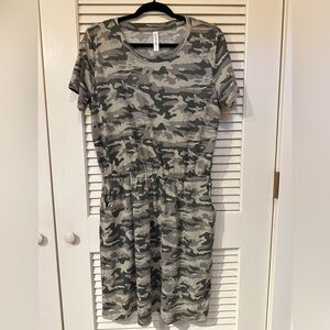 Tickled Teal camo dress